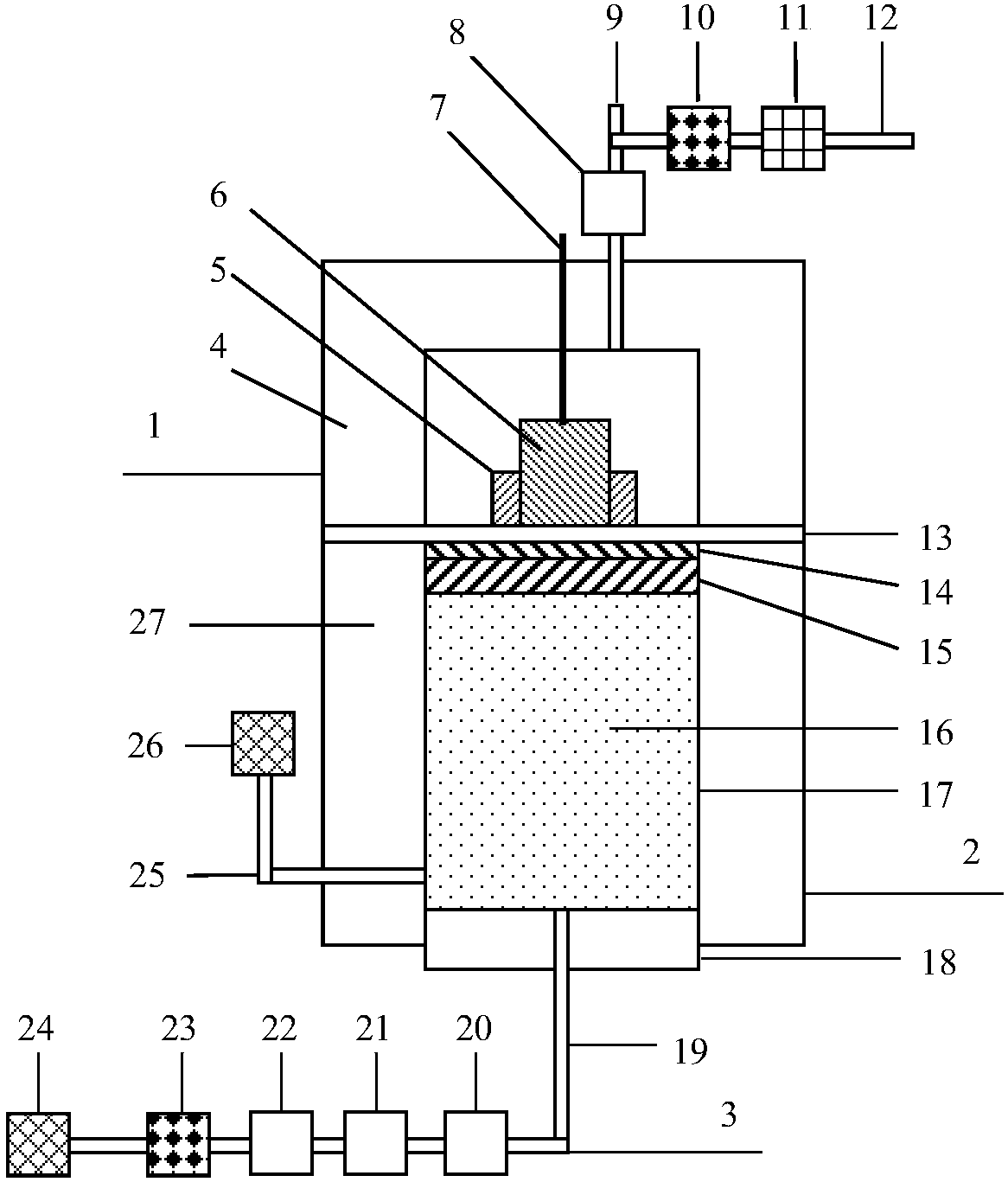 Experimental process and equipment of repeated perforation of same hole