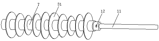 An absorbing energy storage peak-shaving lightning-termination device