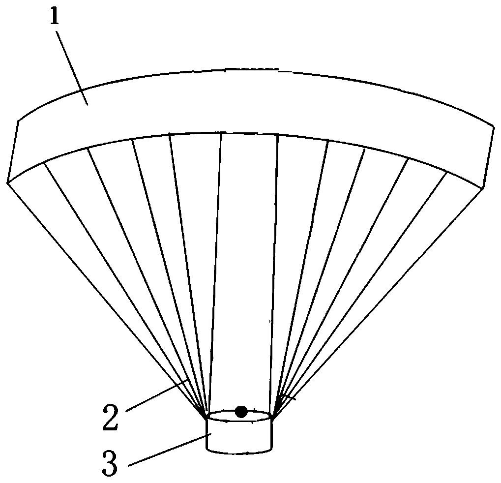 Folding, unfolding and catapult recycling device for ram air parachute