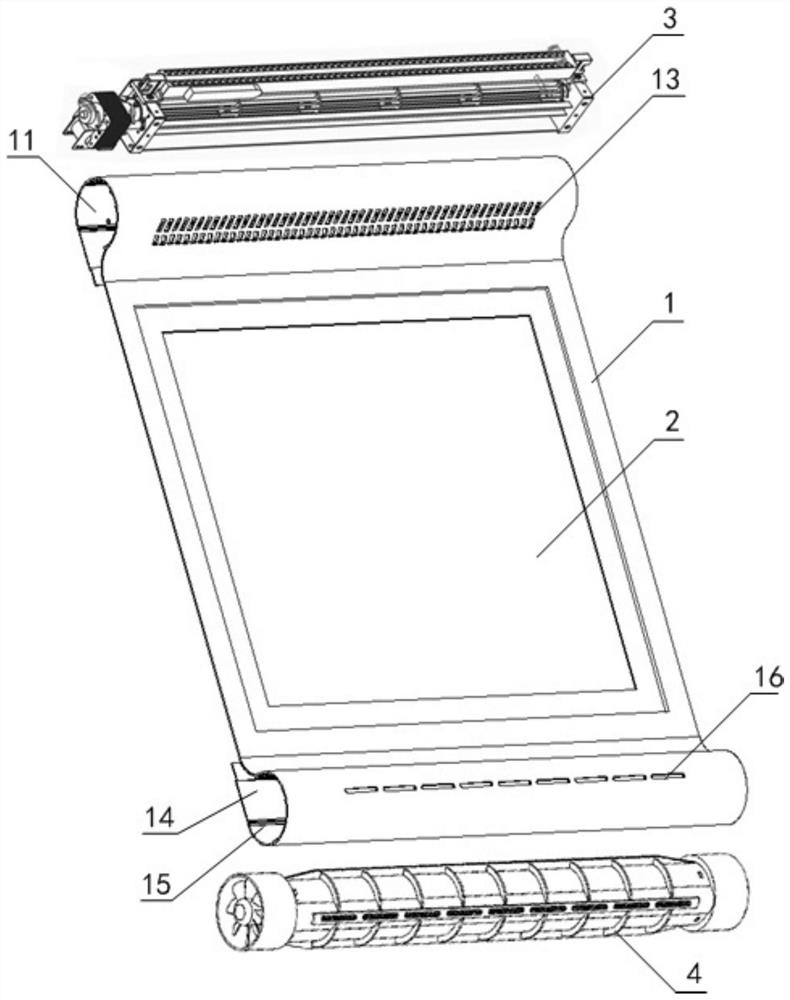 Intelligent mirror with blowing and drying device