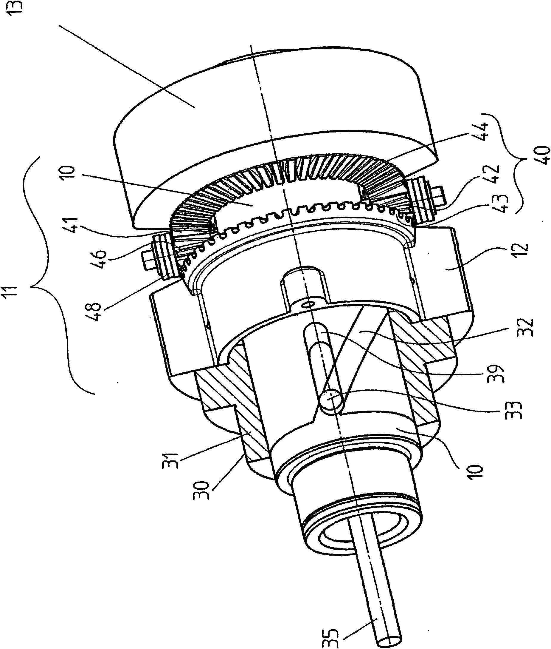 Device for generating circular oscillation or directional oscillation