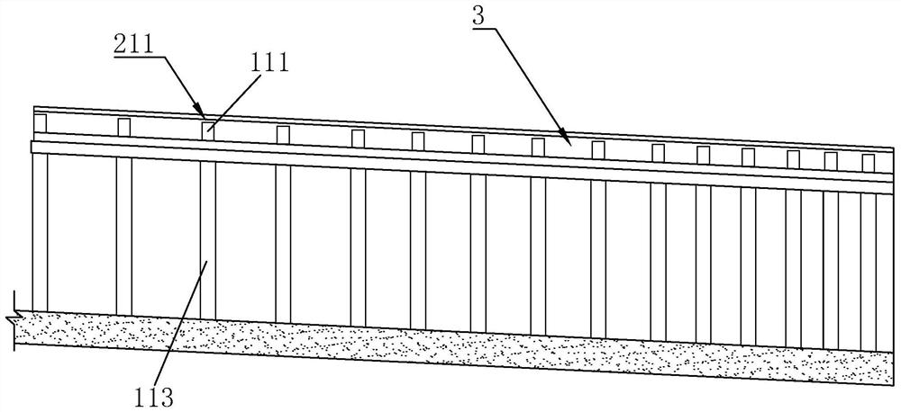 Acoustic and light gradient structure at the entrance of the tunnel