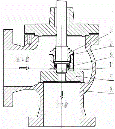 Improvement method for internal bypass structure of cut-off valve