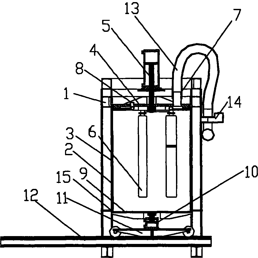 Solid and liquid separation device for sewage