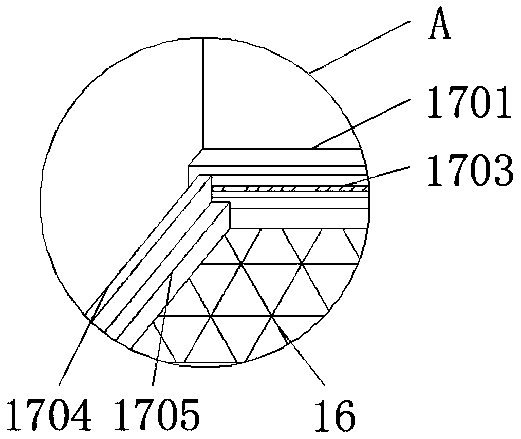 Mine breaking device with dust removal mechanism