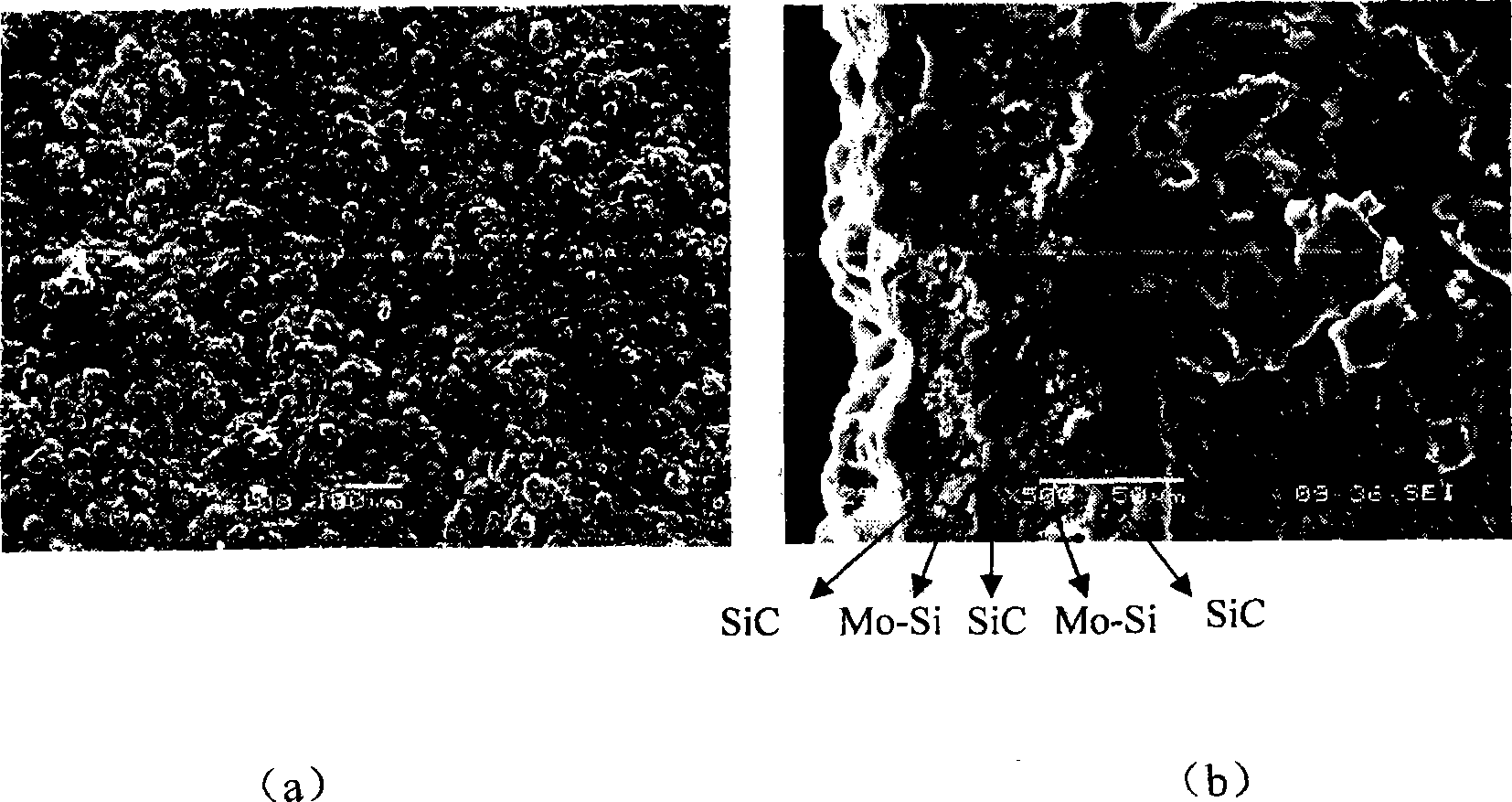 C/SiC composite material surface oxidation-resistant coating and method for making same