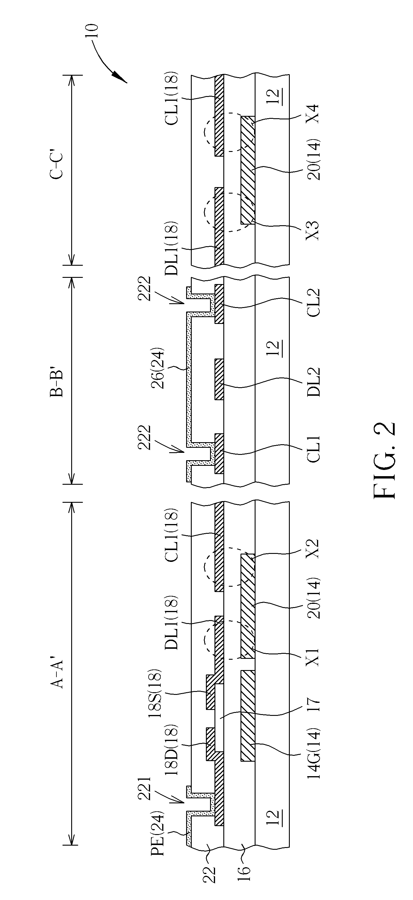 Array substrate of display panel and method of repairing the same