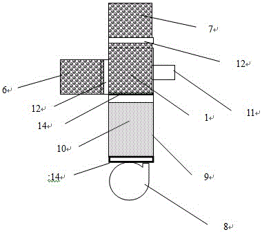 Solid particle block tower-type solar fluidization driven heat-exchange and heat-transmission system