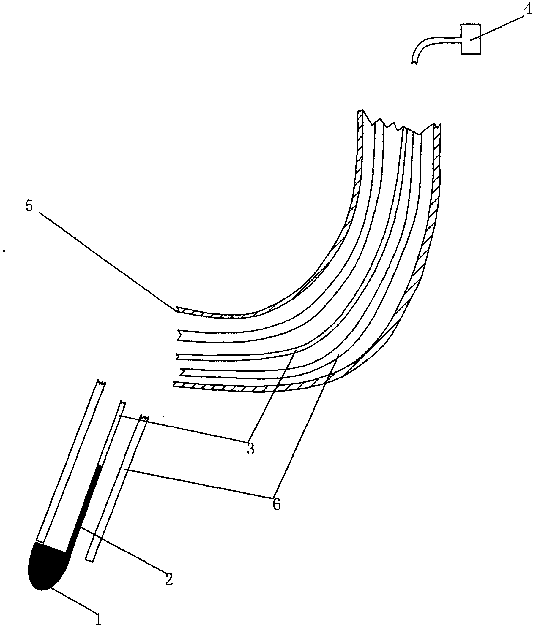 Noninvasive trachea cannula guiding device and application thereof