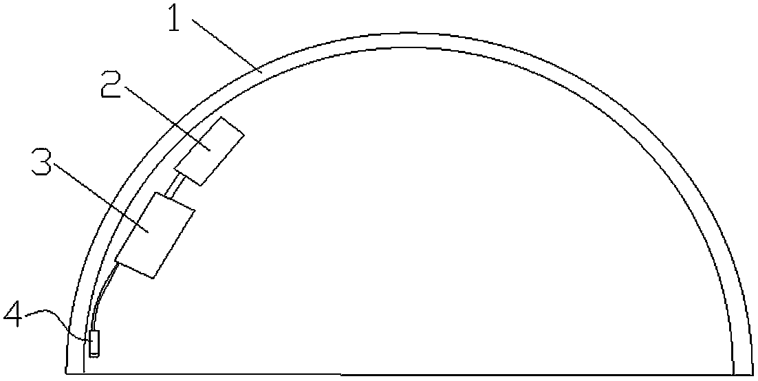 Positioning safety helmet and working method thereof