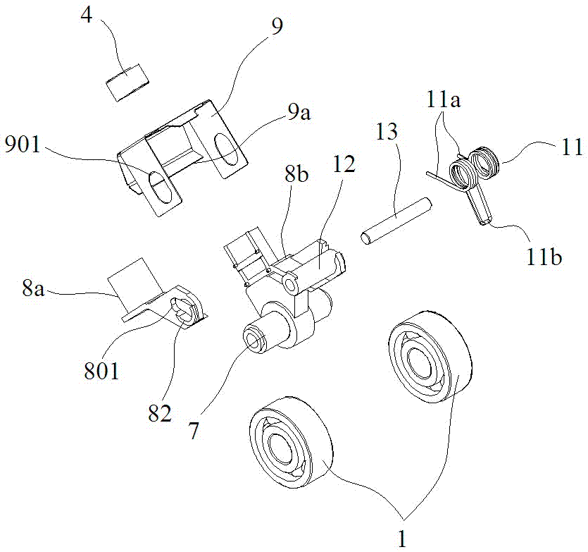 Financial tool equipment single-way banknote detecting mechanism