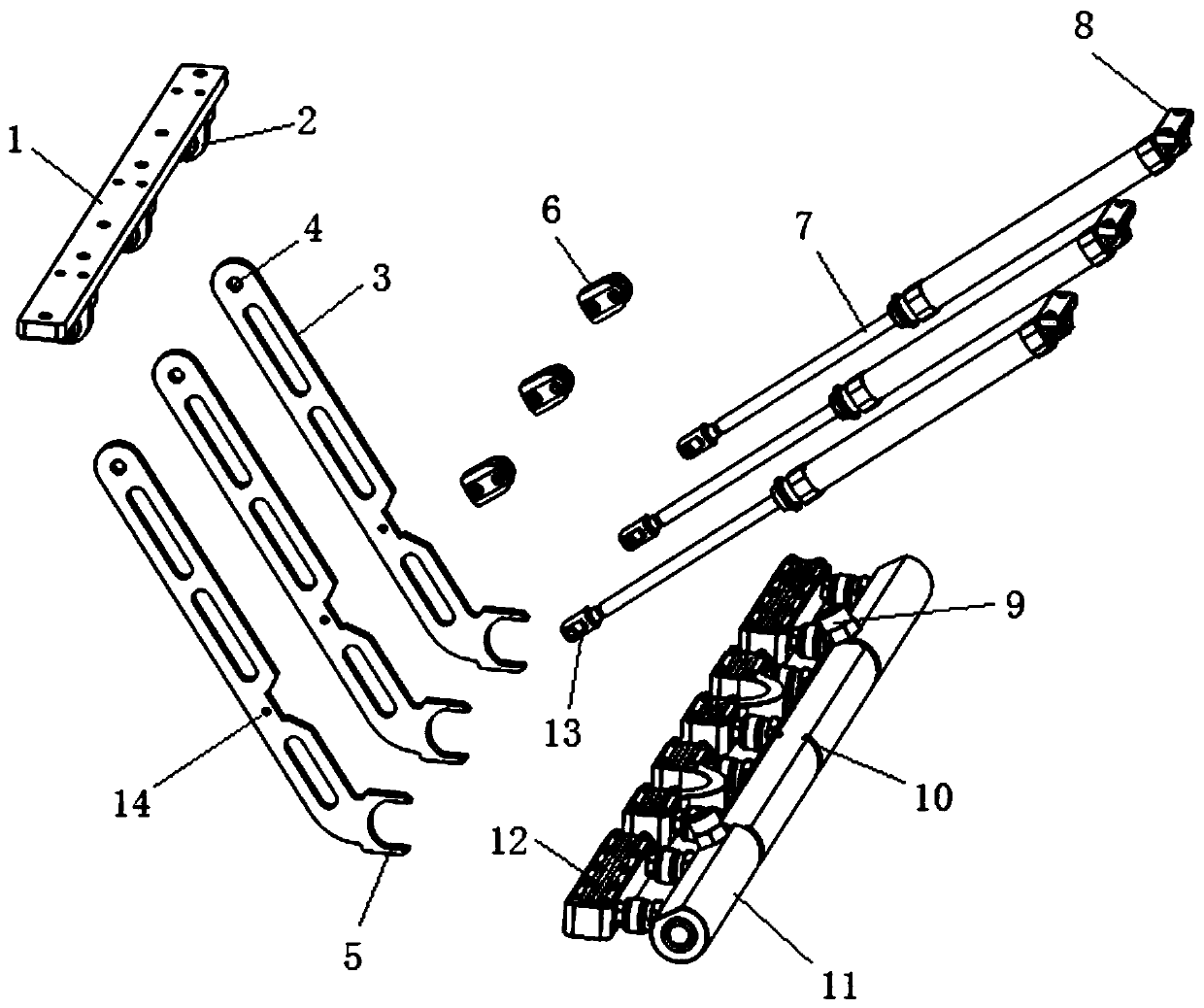 Follower cooling structure for bilateral mechanical arm