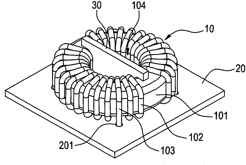 An inductor module and its base