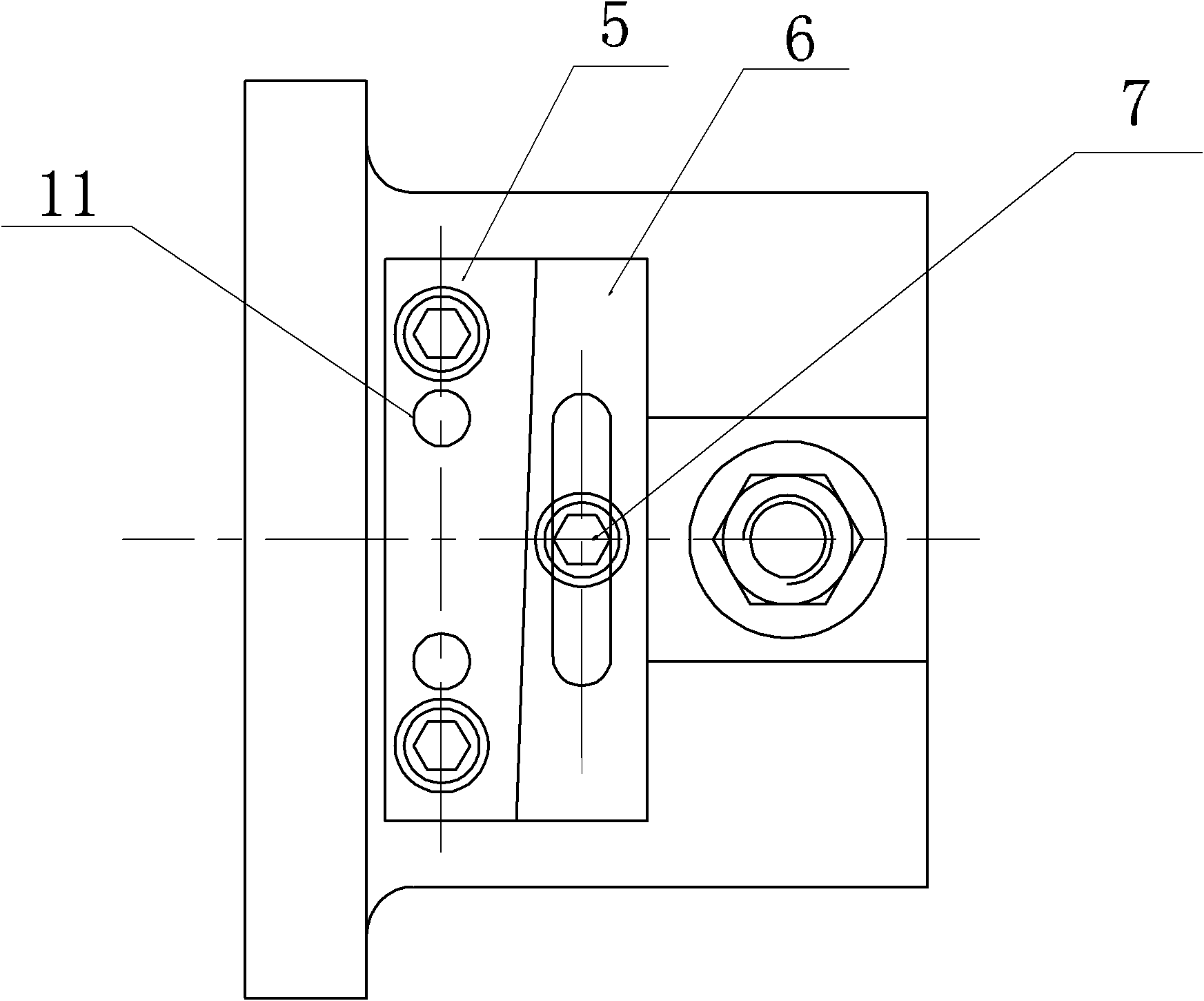 Processing technology of threaded holes of inner ring of position marker