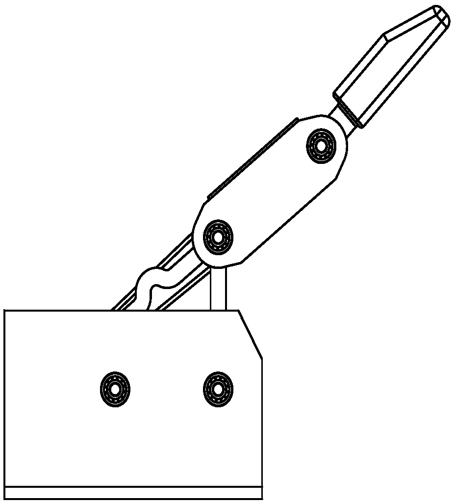 Connecting rod planetary linear coupling adaptive robot finger device