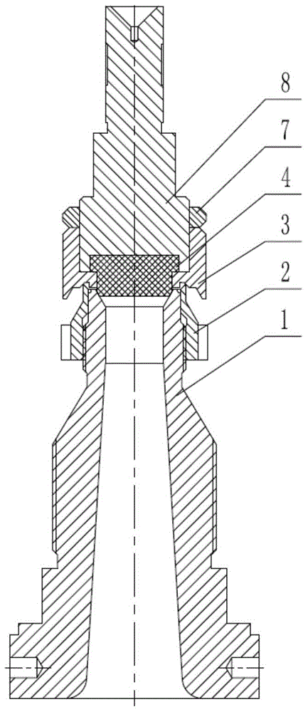 Conical surface soft sealing structure for safety valve