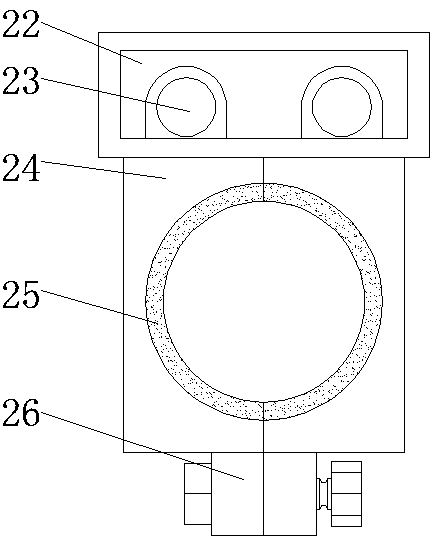 Digging and supporting integrated device for planting plum tree