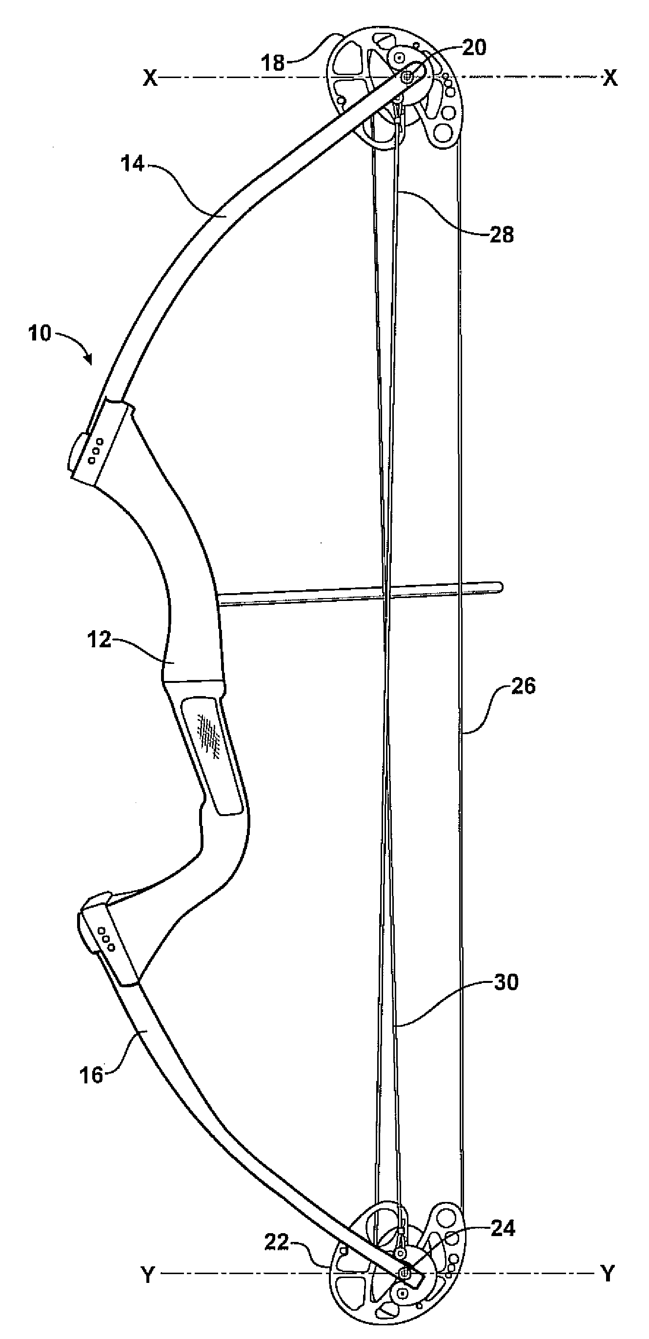 Balanced pulley assembly for compound archery bows, and bows incorporating that assembly
