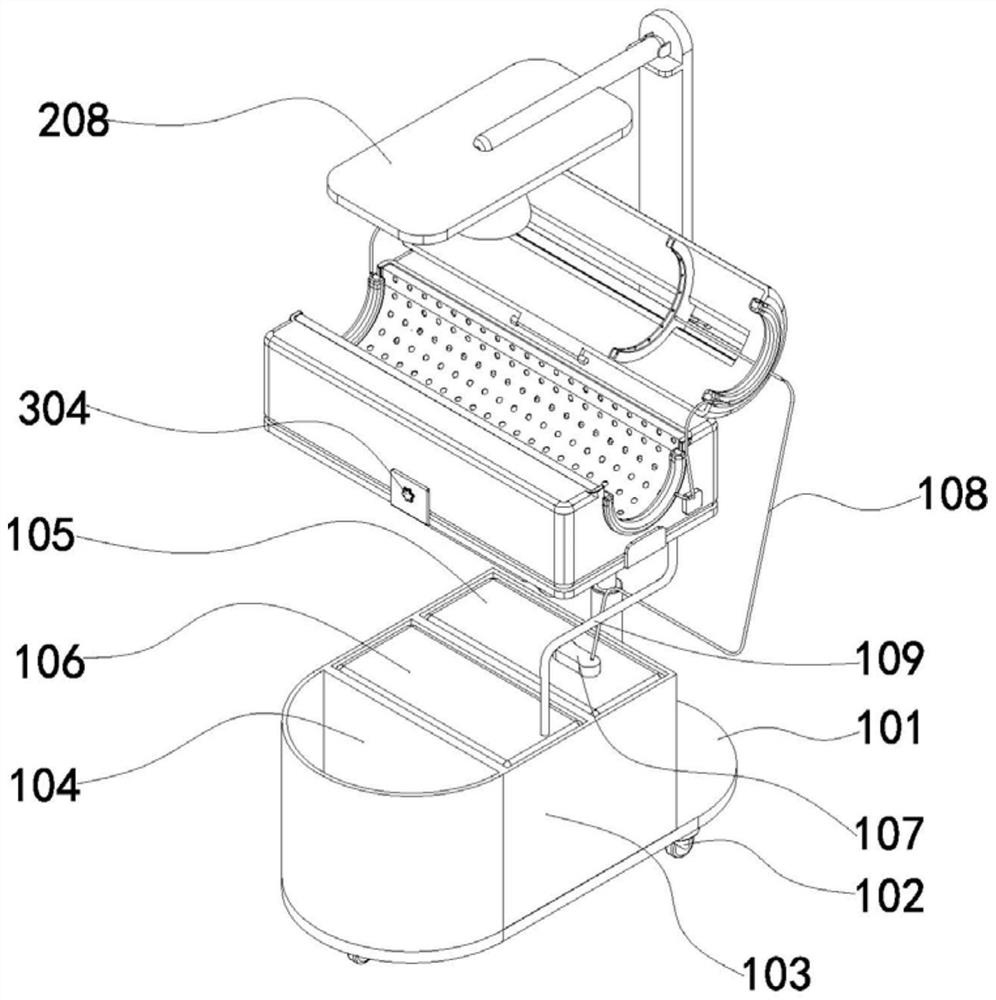 Rapid flushing device for clinical use in general surgery department