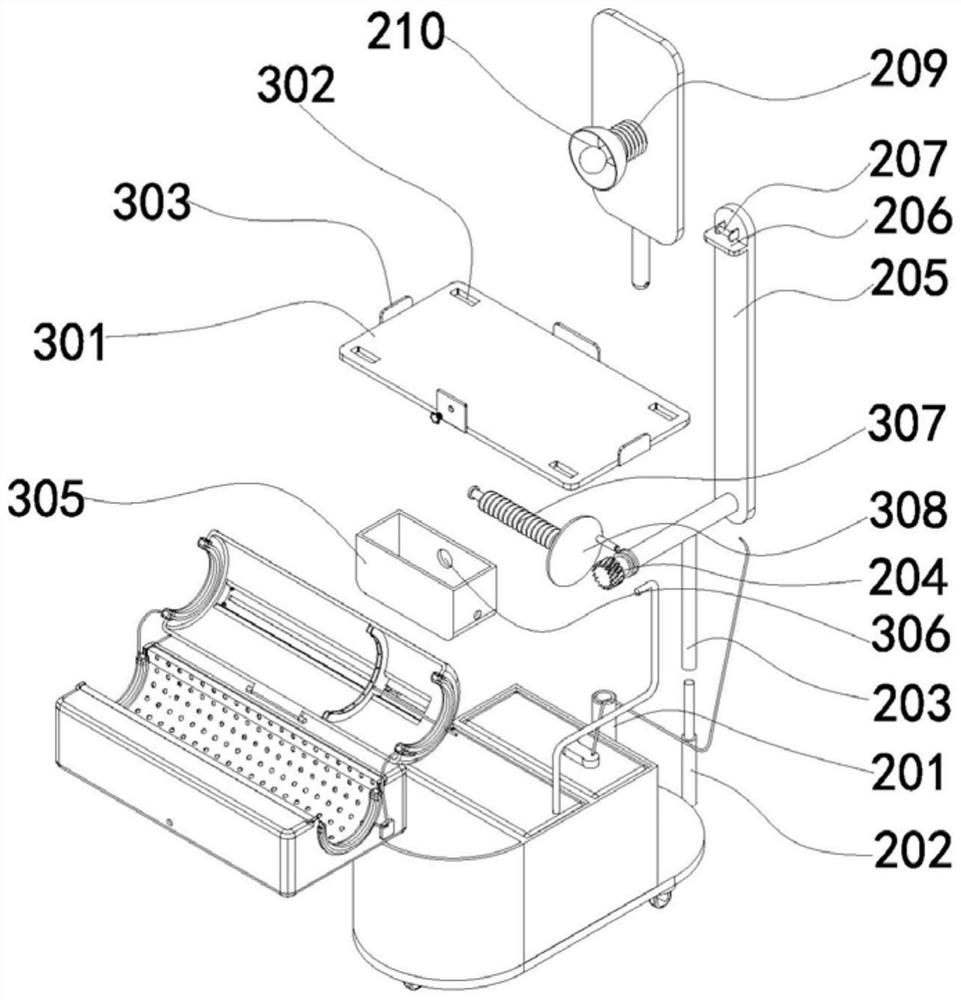 Rapid flushing device for clinical use in general surgery department