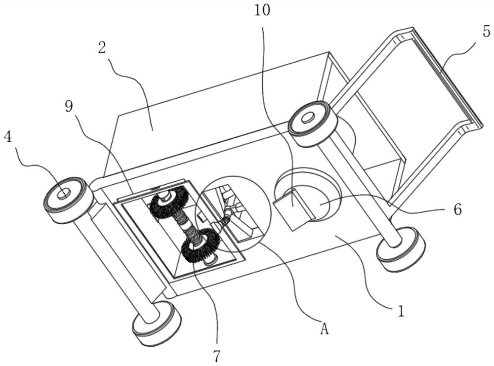 High-efficiency road crack treatment device for road engineering