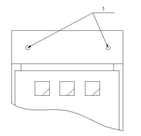 Header structure of electric cabinet