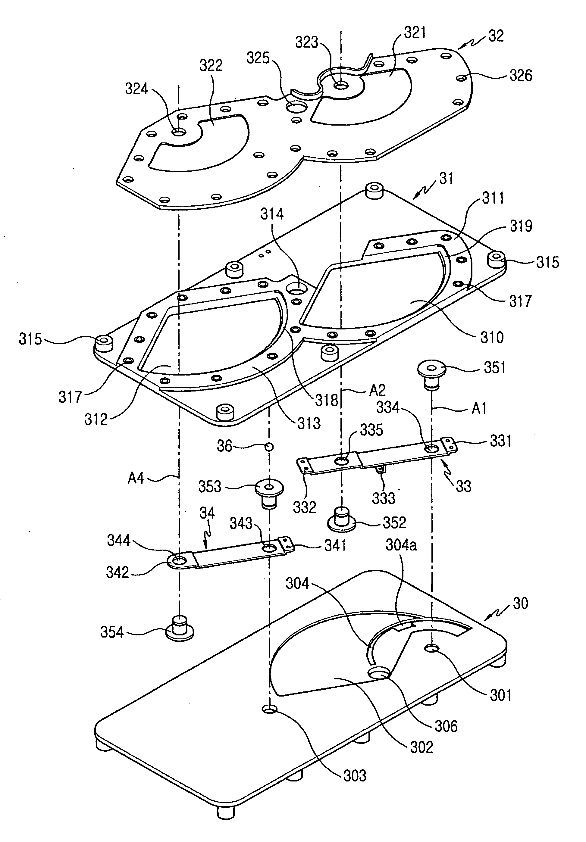 Curved sliding-type portable communication apparatus and sliding device thereof