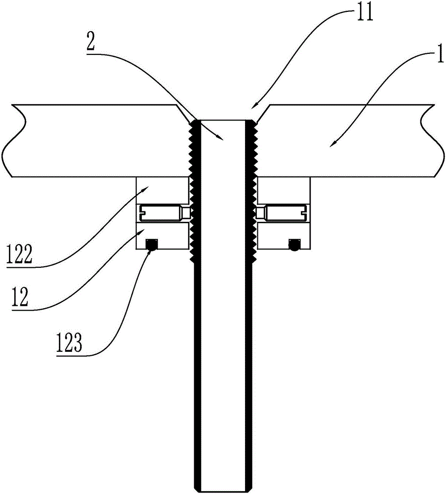 Sand jet nozzle used for cold-box core shooter