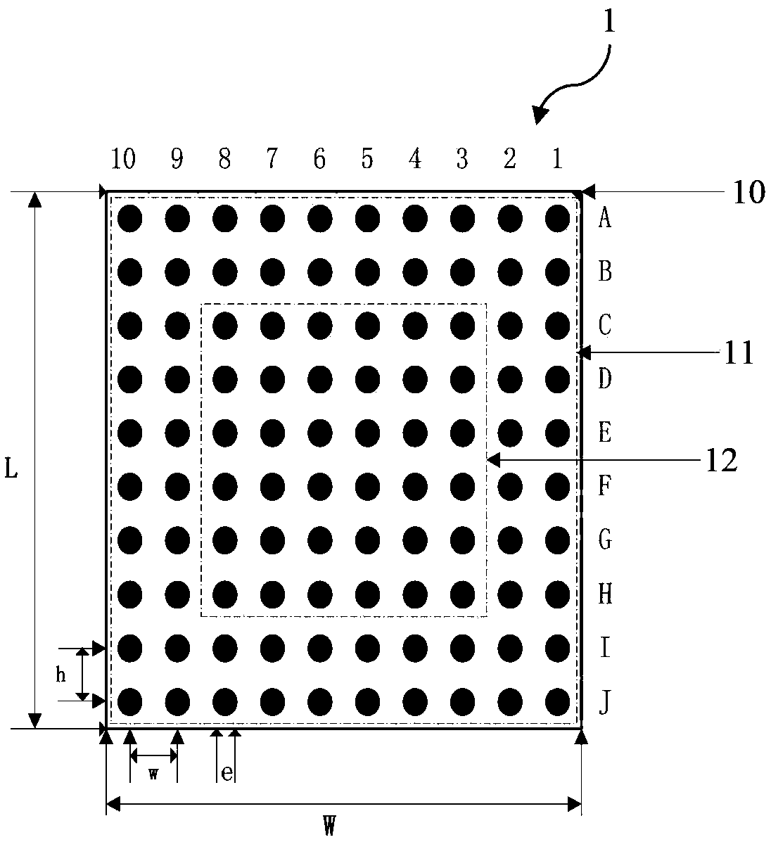 Substrate/multi-chip-integrated large port interconnection chip and realization method thereof