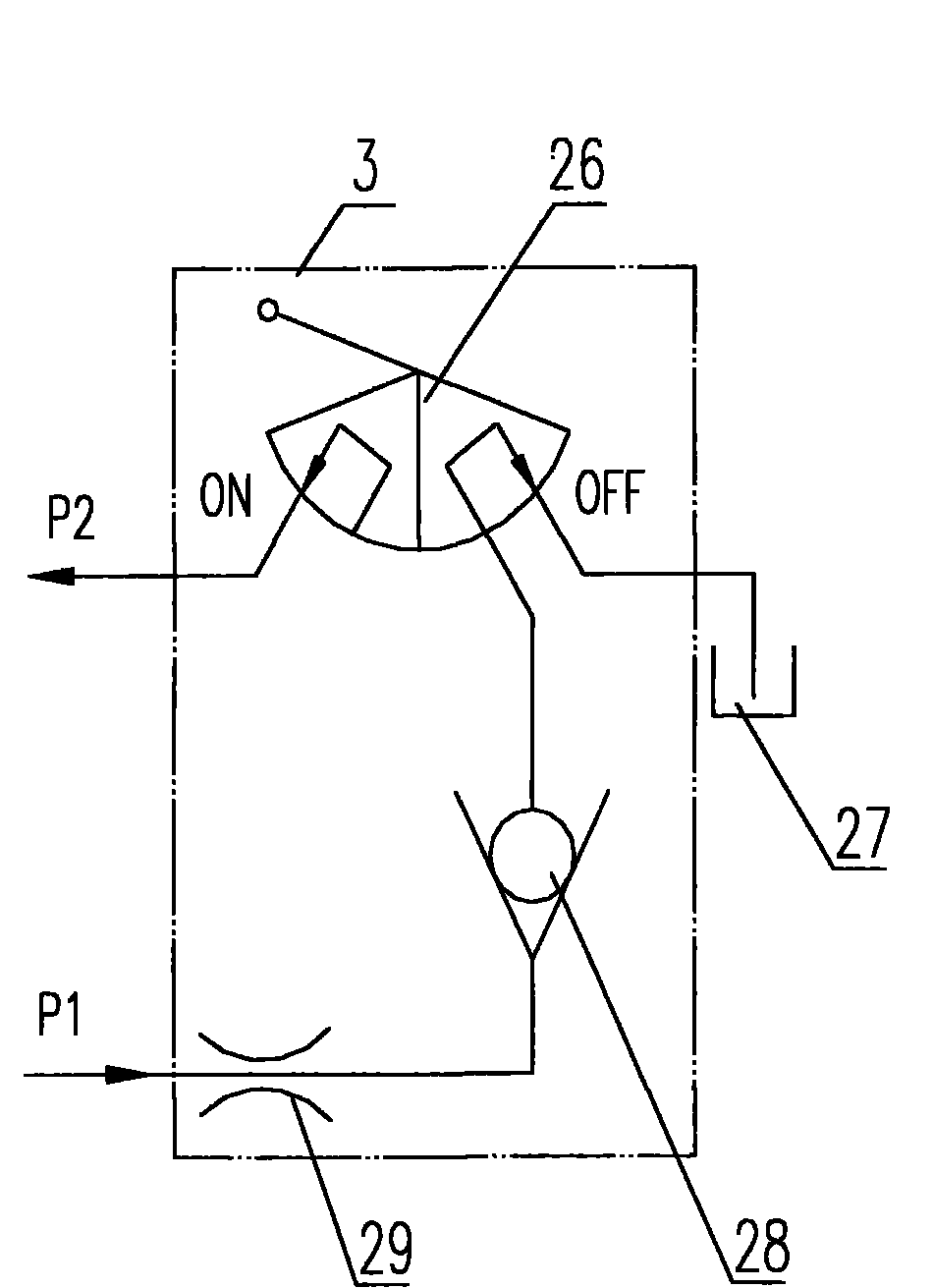 Central power output and rear power output device of tractor