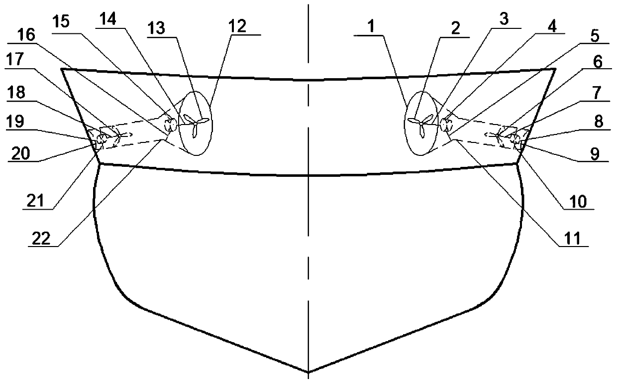 Merchant ship bow wave energy power generation device