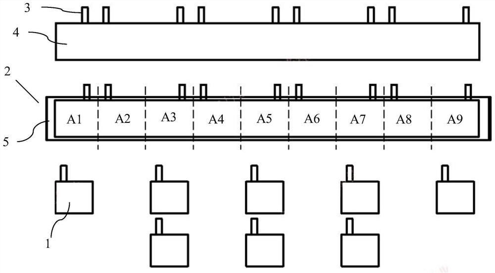 Folding insertion piece type battery and manufacturing process thereof