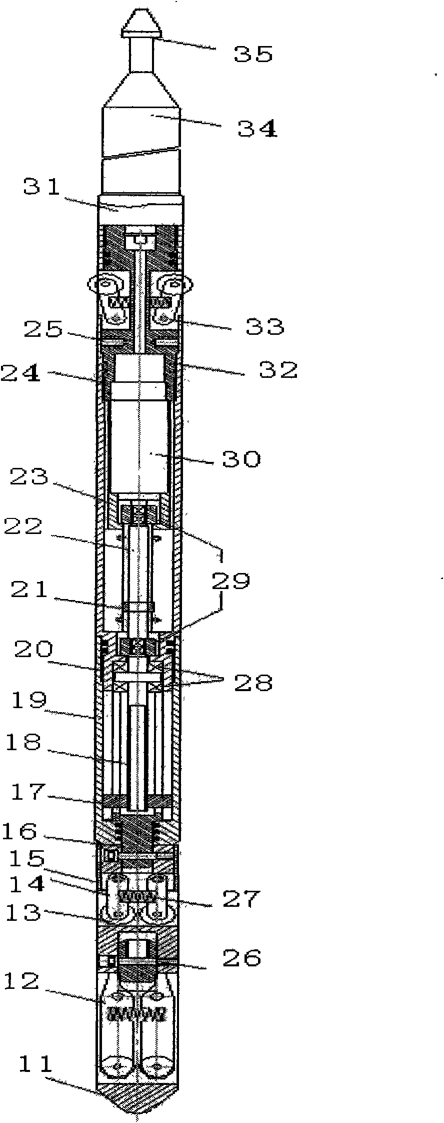 Concentric type integrated test modification water injection technology and device