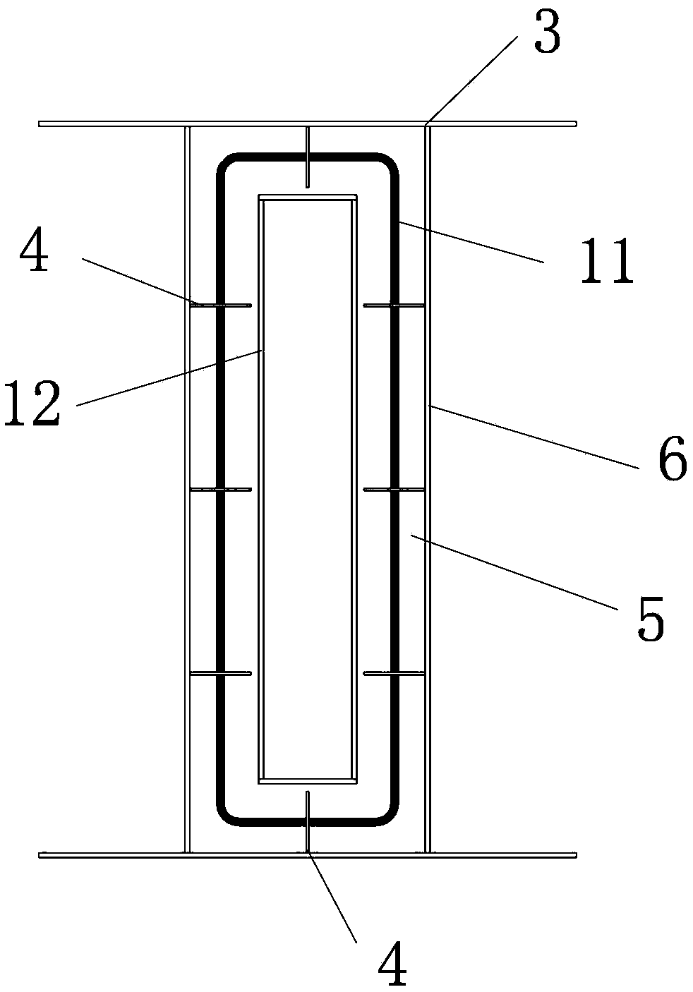 A structure form and construction method of rigid connection between double-layer steel box concrete pier column and steel beam