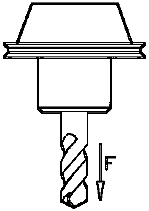 Processing method of special-shaped deep groove for titanium alloy parts