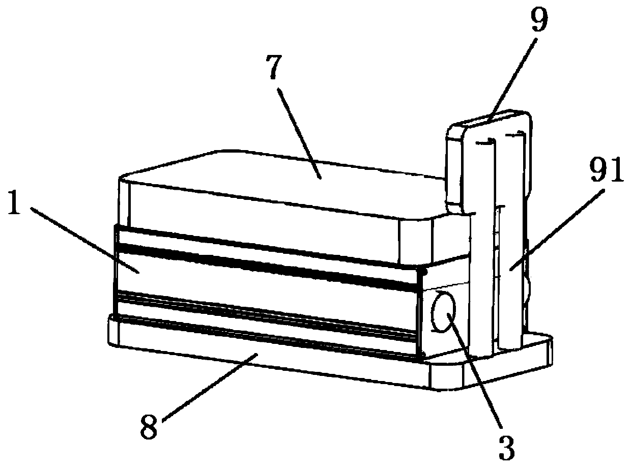 A kind of spare battery case of electric vehicle and electric vehicle