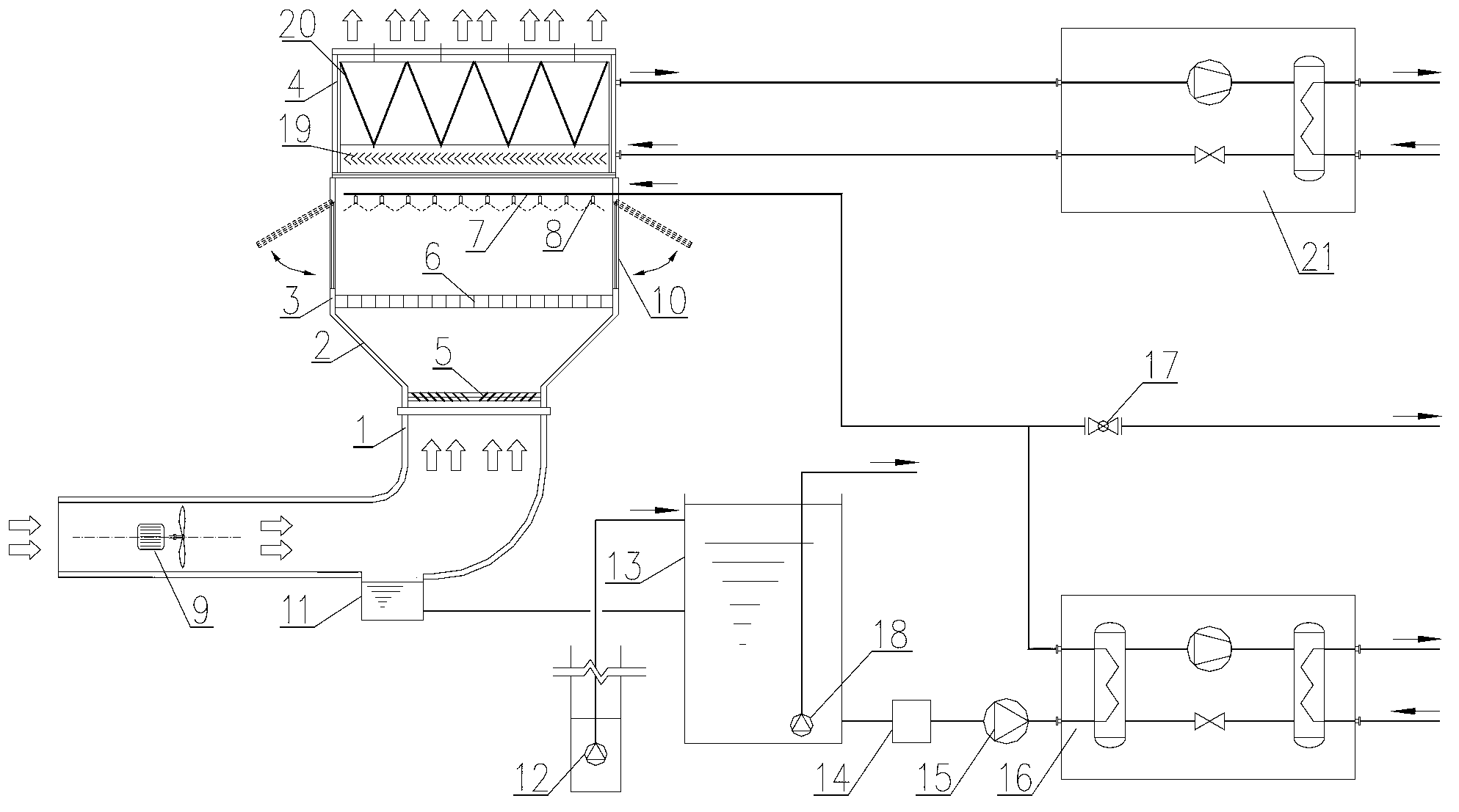 Coal mine low-post secondary heat energy resource comprehension utilization system