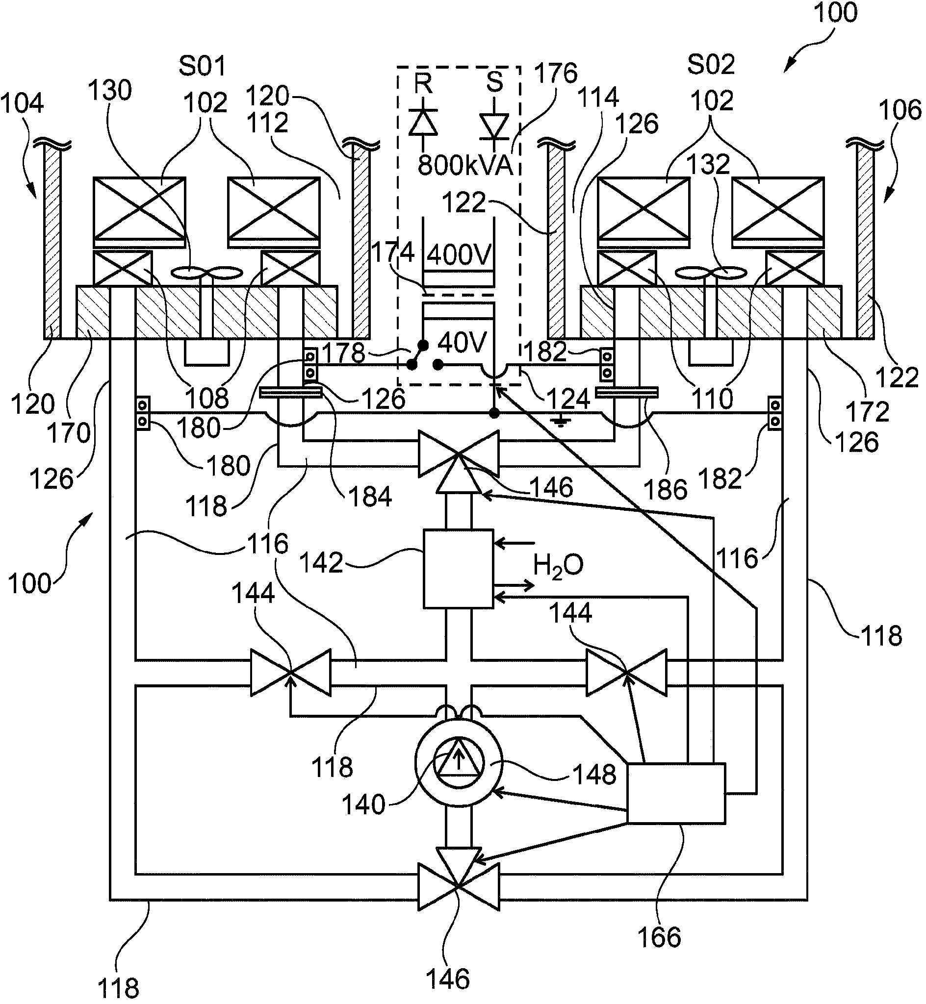 Bell-type furnace with a heat dispensing device positioned within a protective hood, in particular fed by an energy source external to the furnace chamber, for dispensing heat to annealing gas