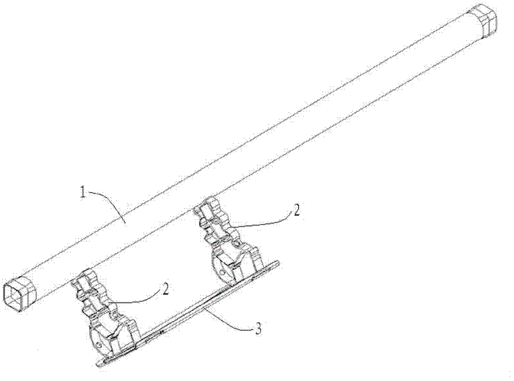 Knee energy-absorbing protection device and energy-absorbing bracket