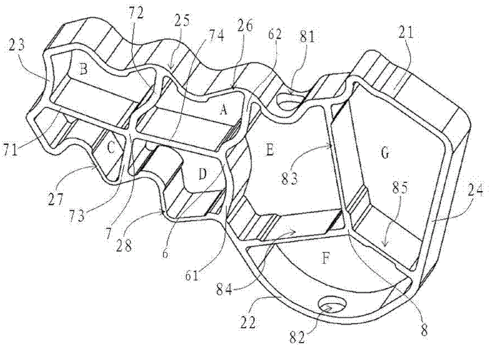 Knee energy-absorbing protection device and energy-absorbing bracket