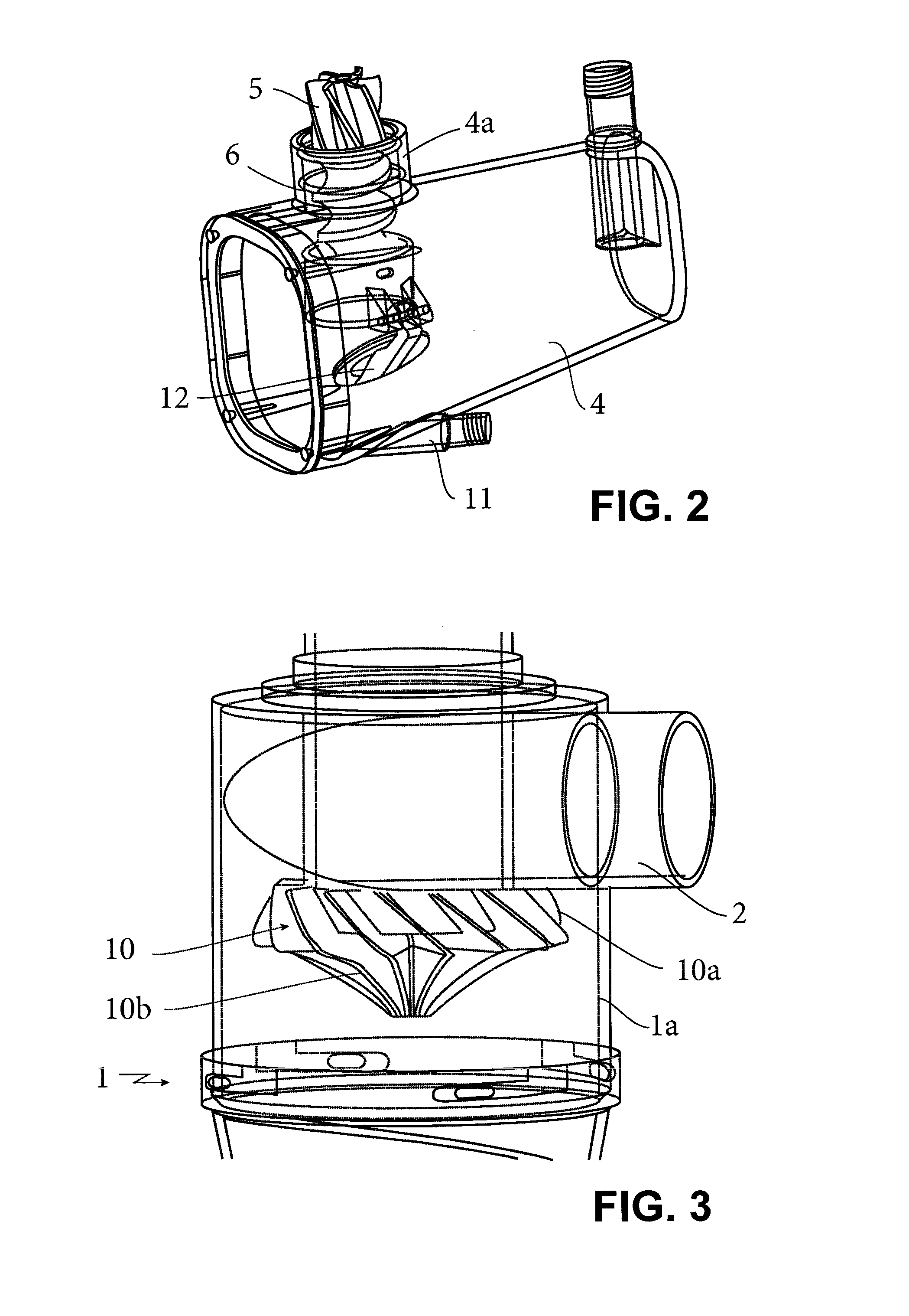 Device for filtering a liquid by cyclonic effect