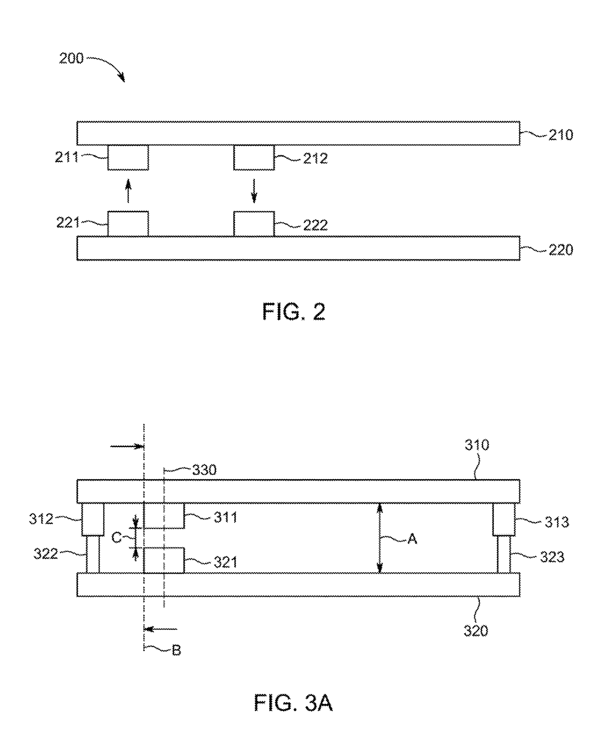 Board-to-board contactless connectors and methods for the assembly thereof