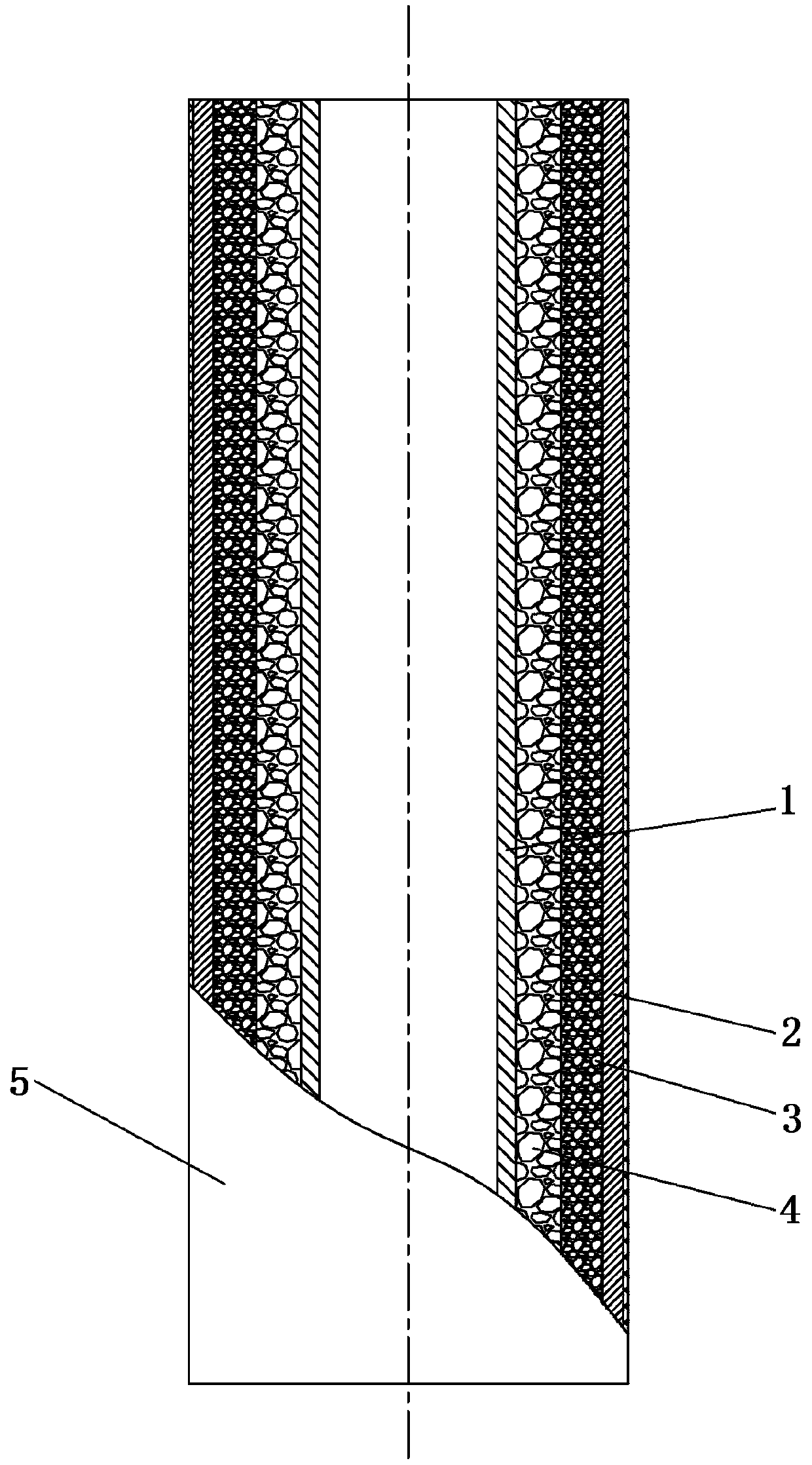 Double-layer water well pipe with filtering structure