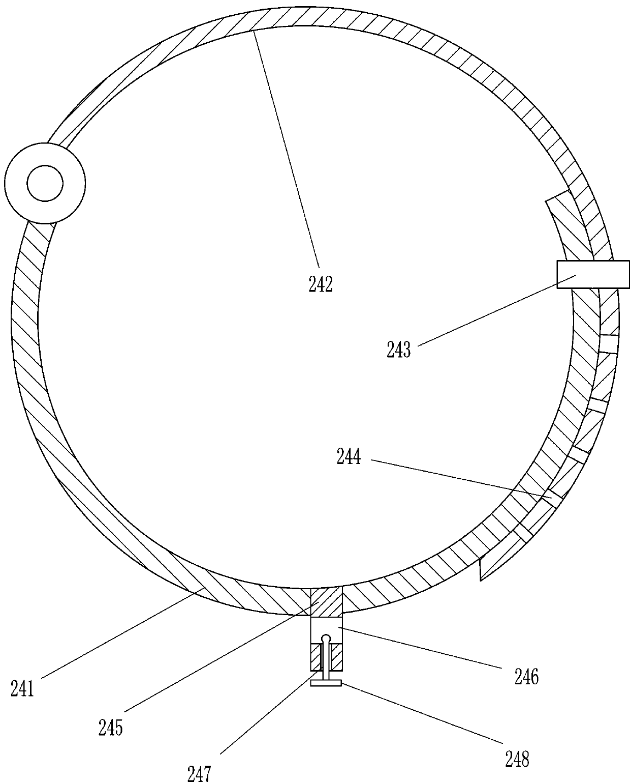 Golden egg shaking-up device