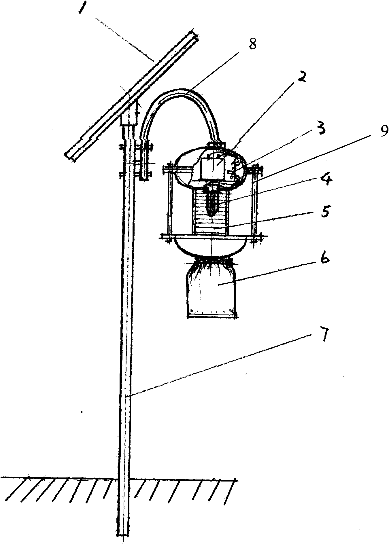 Solar deinsectization device