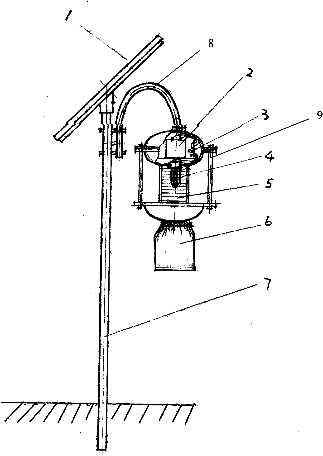 Solar deinsectization device