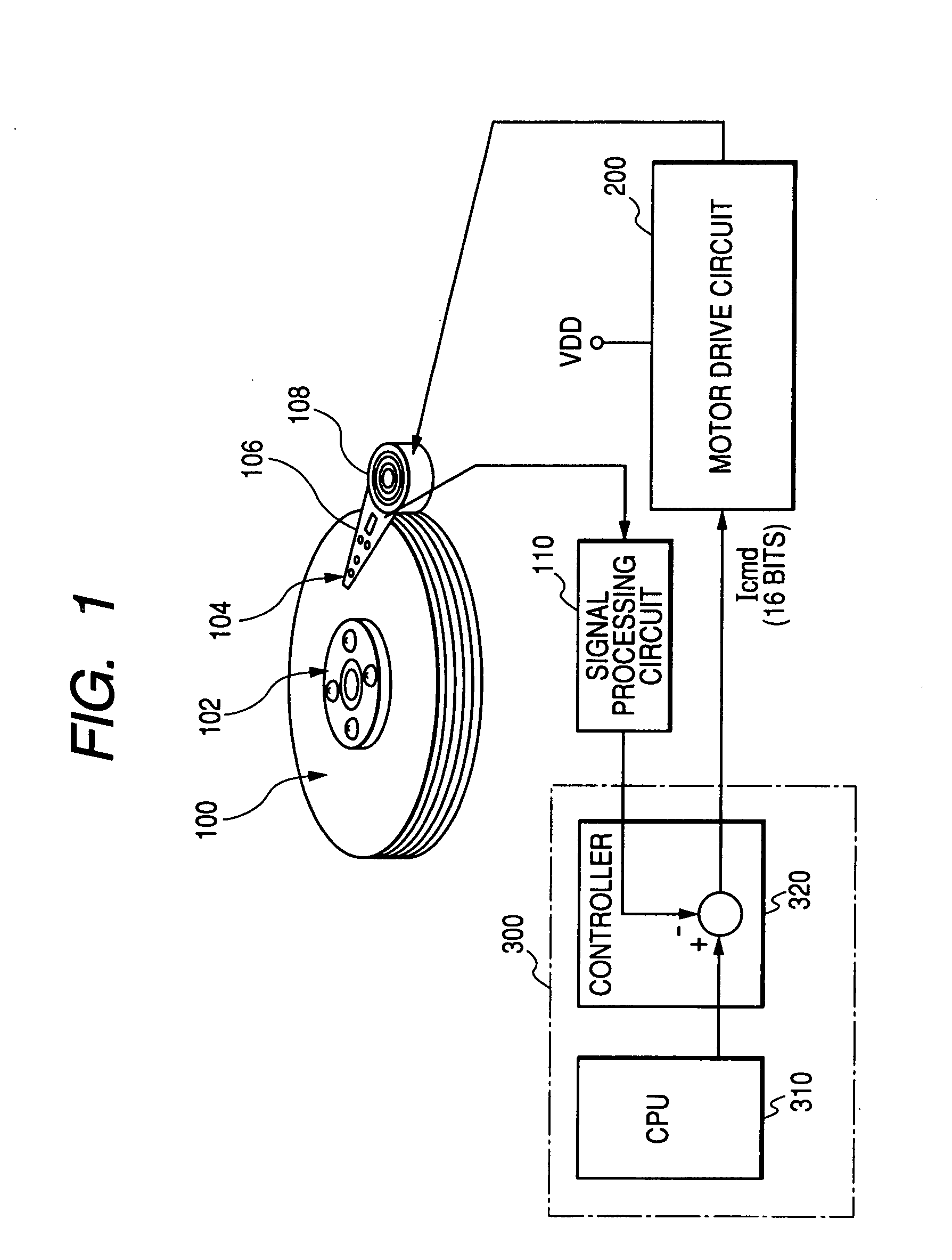 Motor drive semiconductor integrated circuit and magnetic disk storage apparatus