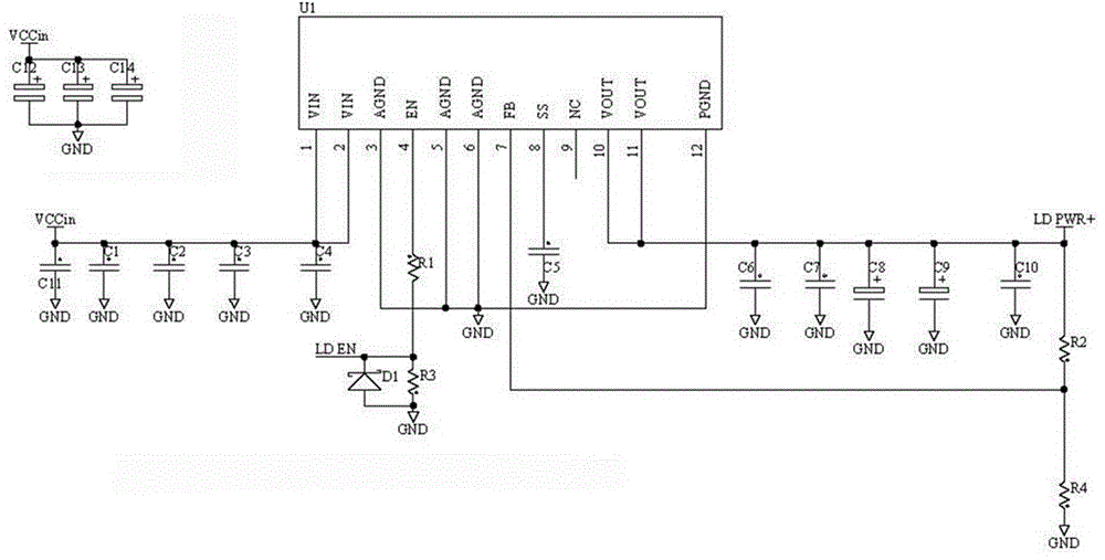 Semiconductor laser irradiation source circuit