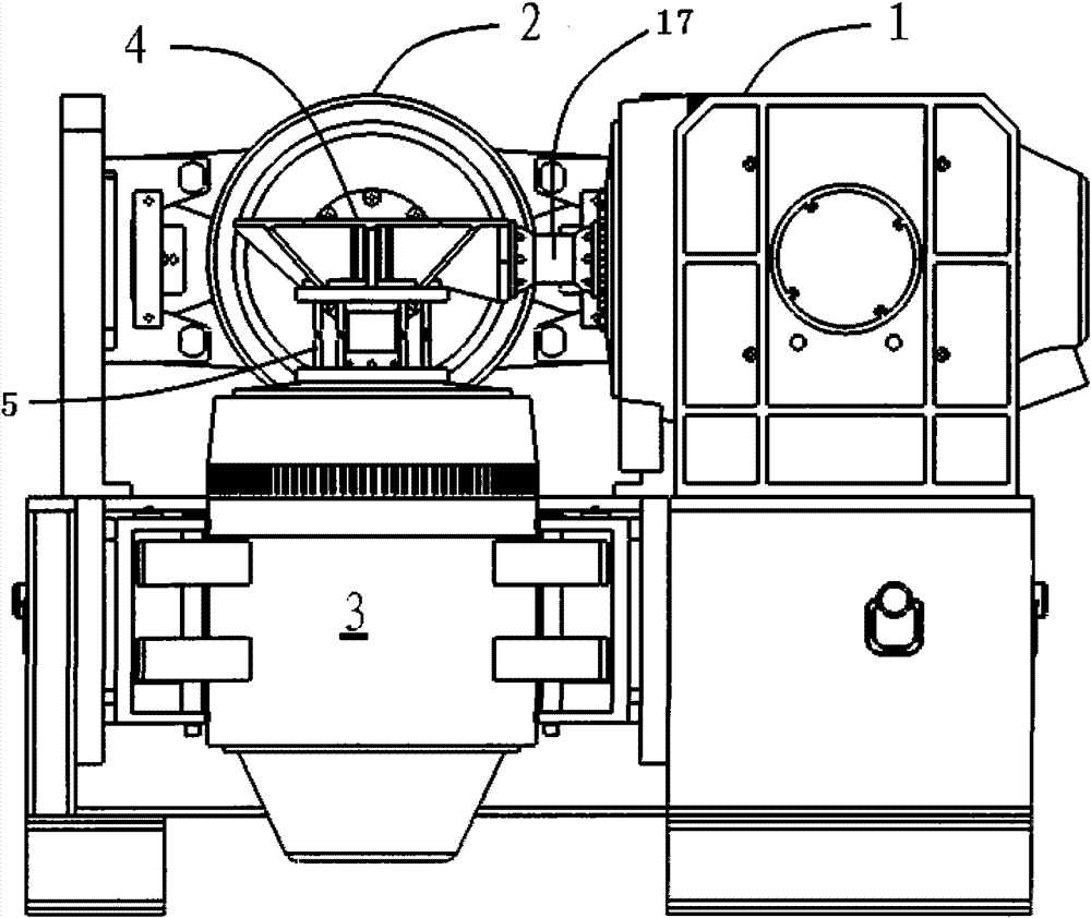 Automatic return device used in triaxial vibrating system