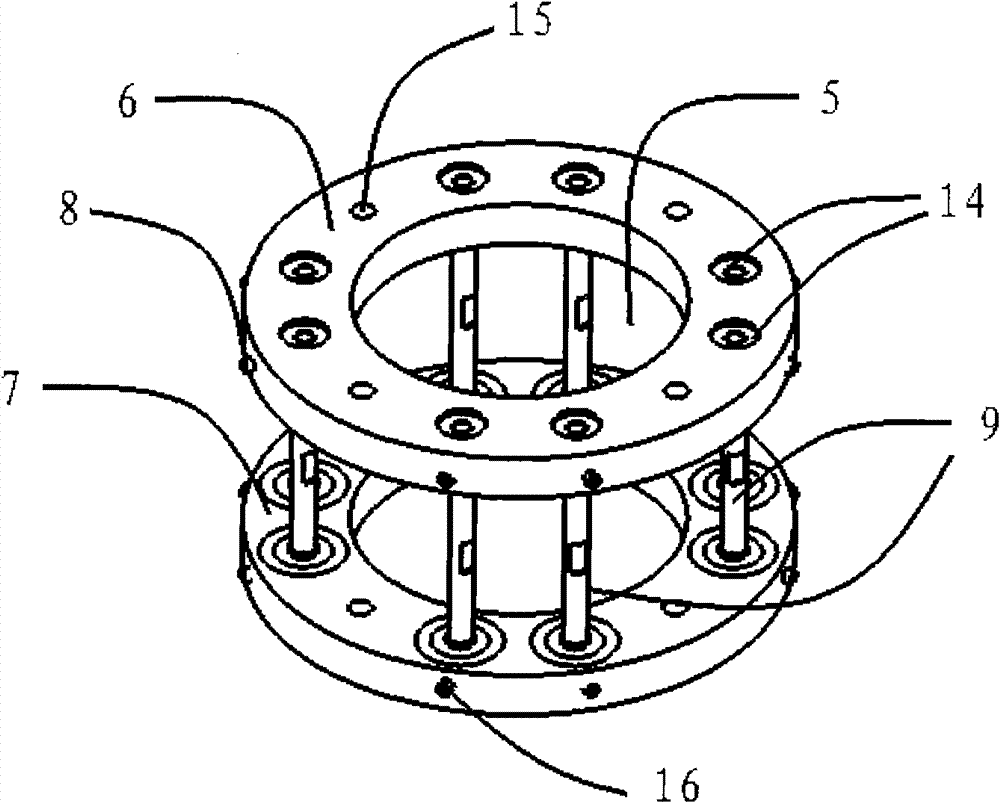 Automatic return device used in triaxial vibrating system